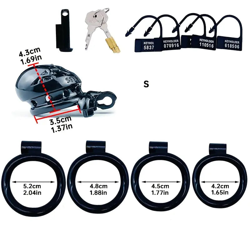 Cock Lock Resin Male Restraint Cock Ring Smooth Burr Free Chastity Cage