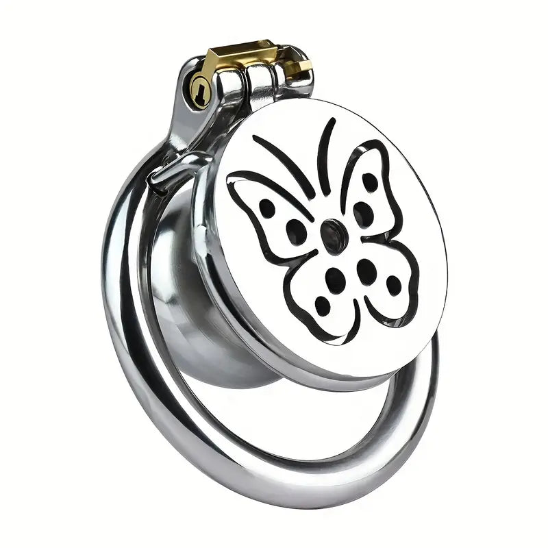 Men Chastity Device Flat Metal Chastity Cage BDSM Bondage BDSM Sex Toy