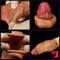 7.28in Lifelike Hollow Cock Extension Sleeve Extender For Men