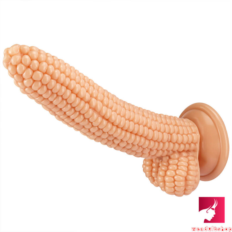 8.1in Real Big Corn Dildo Fruit Vegetable Fantasy Dildo Sex Toy