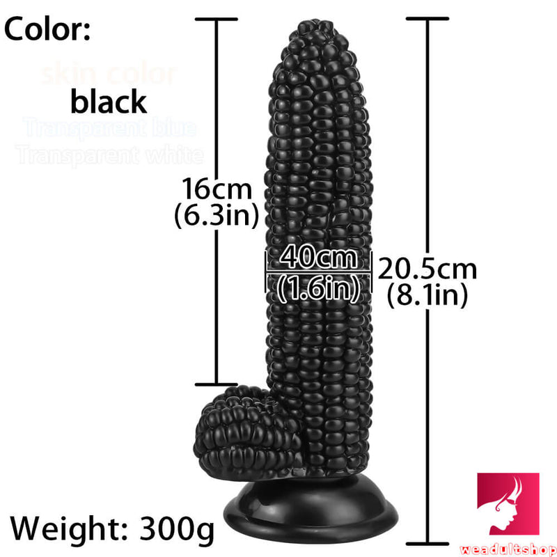 8.1in Real Big Corn Dildo Fruit Vegetable Fantasy Dildo Sex Toy