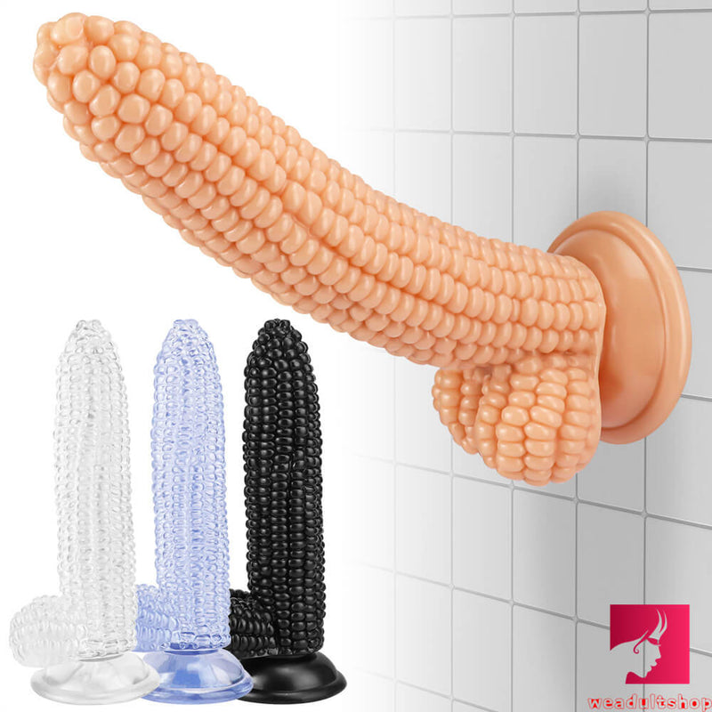 8.1in Real Big Corn Dildo Fruit Vegetable Fantasy Dildo Sex Toy