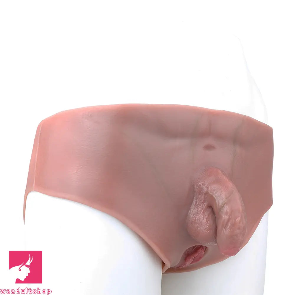 4.53in Realistic Small Solid Dildo Panty Vaginal Opening Bilateral Wellness Toy