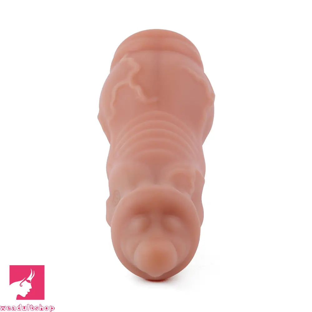 6.89in 7.88in Vibrating Cock Sleeve Dildo Stretchy Penis Ring Male Sleeve Toy