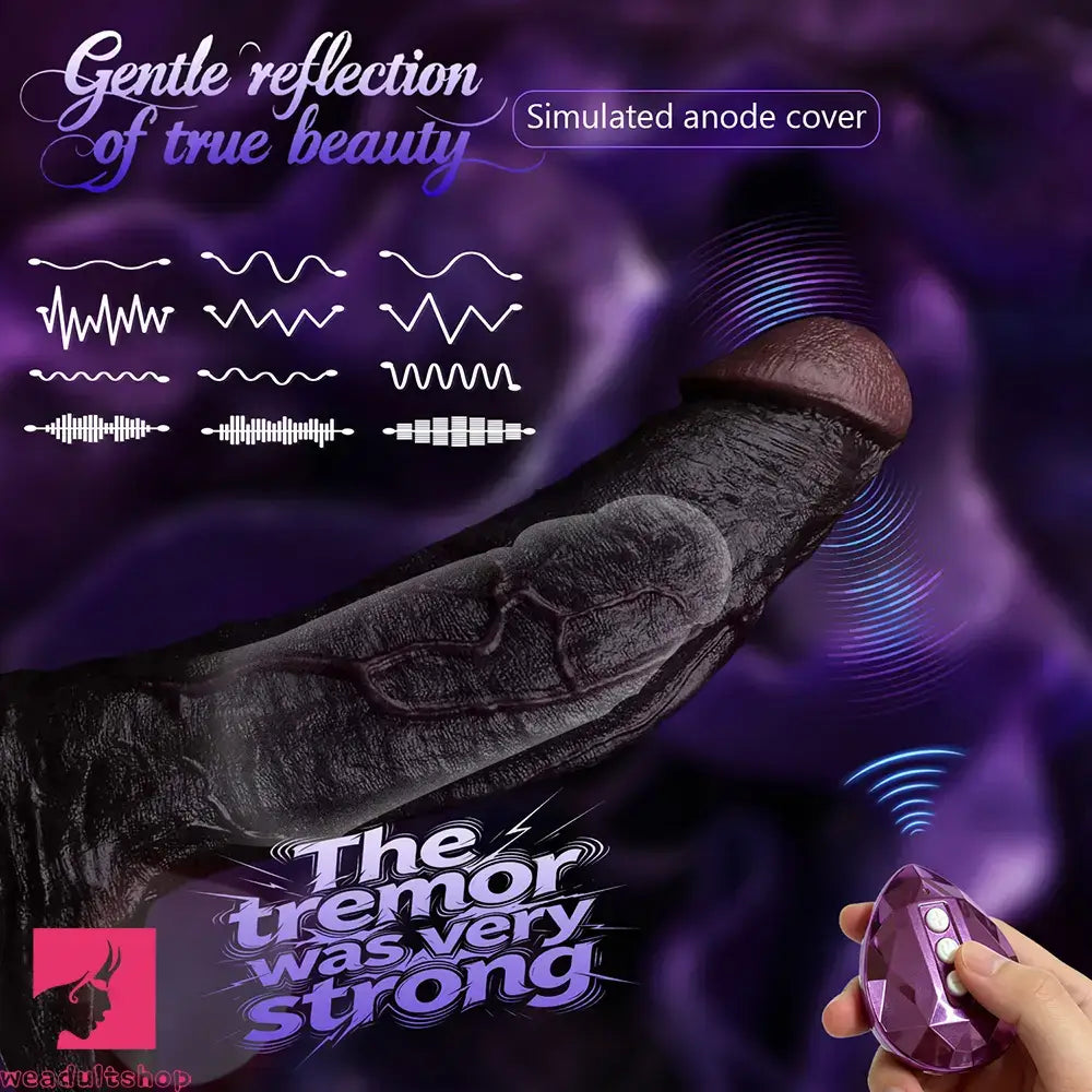 7.91in Vibrating Dildo Sleeve Washable Soft Touch Reusable Sperm Locking Ring