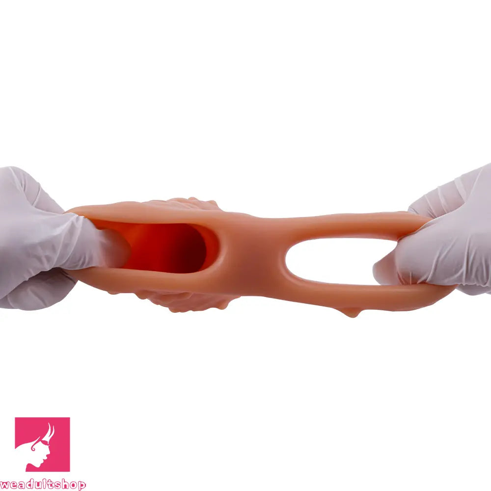 6.7in 7.84in Auto Vibrating Dildo Sleeve Resistant Pulling Reusable Dildo Cover