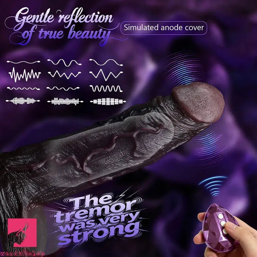 6.3in Vibrating Silicone Dildo Sleeve Lock Sperm Excellent Elasticity Sleeve