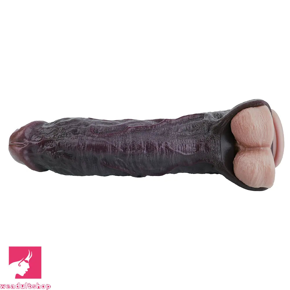 9.06in Vibrating Silicone Realistic Real Dildo Sleeve Intimate Accessories
