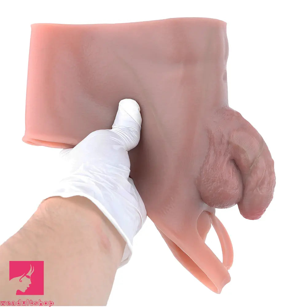 4.53in Realistic Small Solid Dildo Panty Vaginal Opening Bilateral Wellness Toy