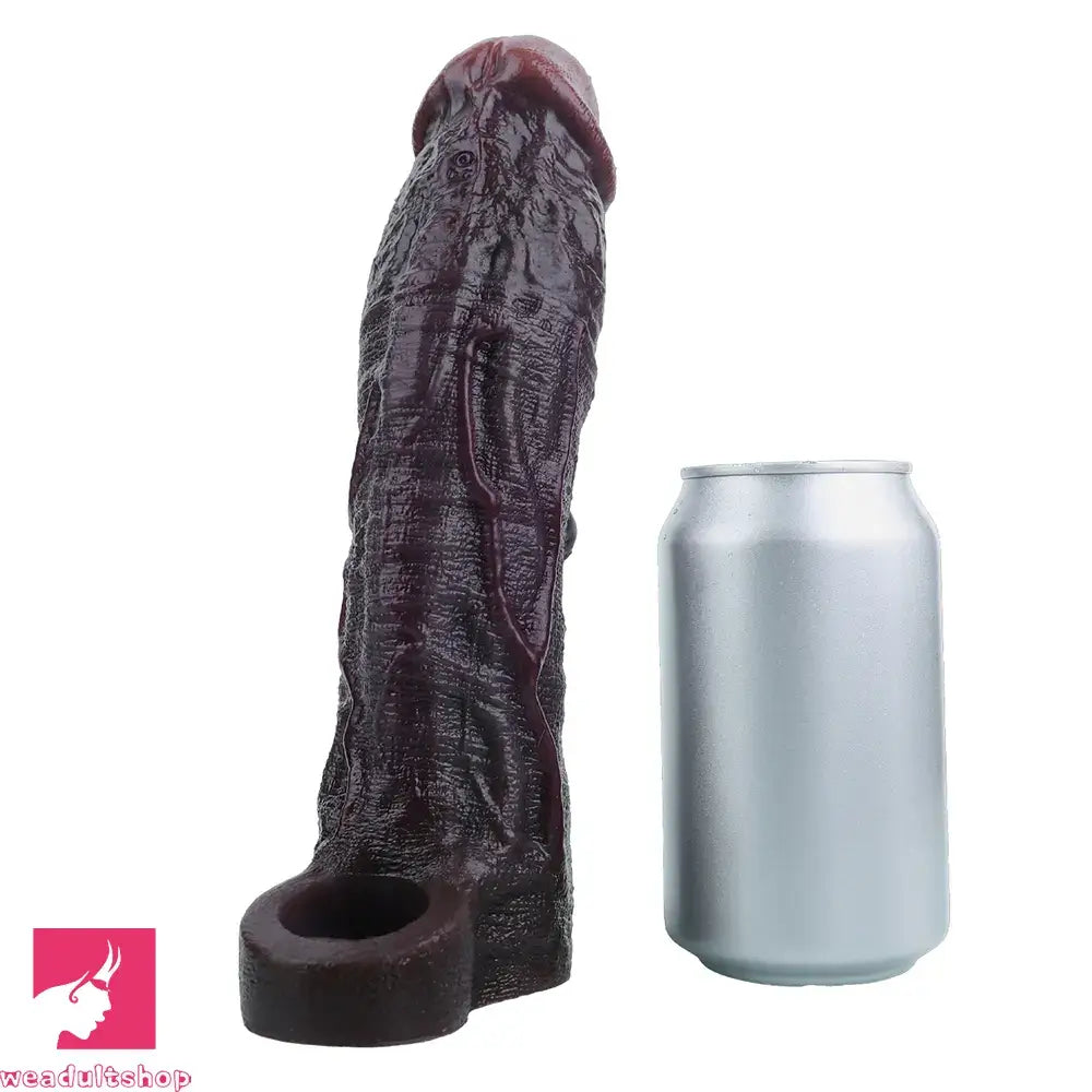9.06in Vibrating Silicone Realistic Real Dildo Sleeve Intimate Accessories