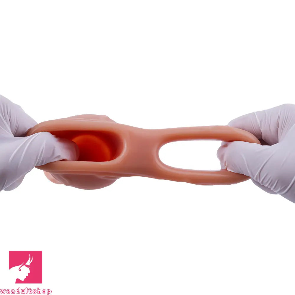 6.89in 7.88in Vibrating Cock Sleeve Dildo Stretchy Penis Ring Male Sleeve Toy