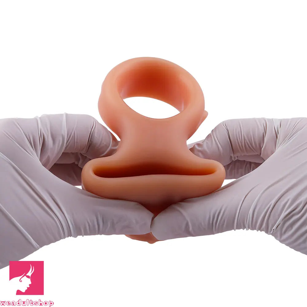 6.7in 7.84in Auto Vibrating Dildo Sleeve Resistant Pulling Reusable Dildo Cover