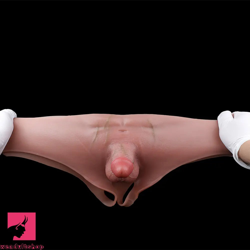 3.54in Realistic Small Solid Dildo Panty Vaginal Opening For Pleasure Device