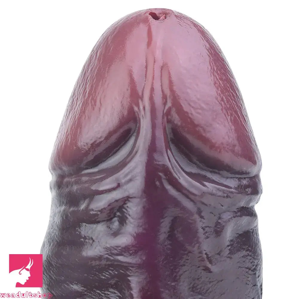 12.44in Dual Density Ejaculating Big Real Dildo Realistic Wide Vaginal Stimulator