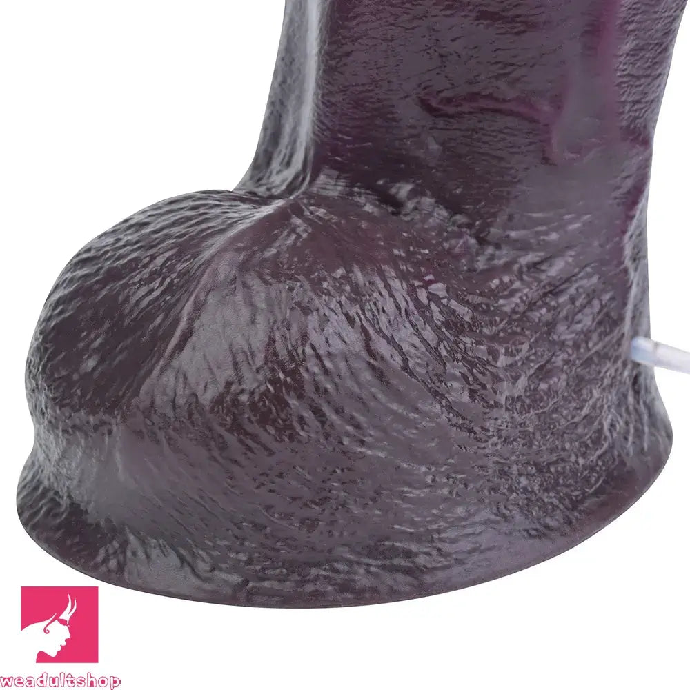 12.44in Dual Density Ejaculating Big Real Dildo Realistic Wide Vaginal Stimulator
