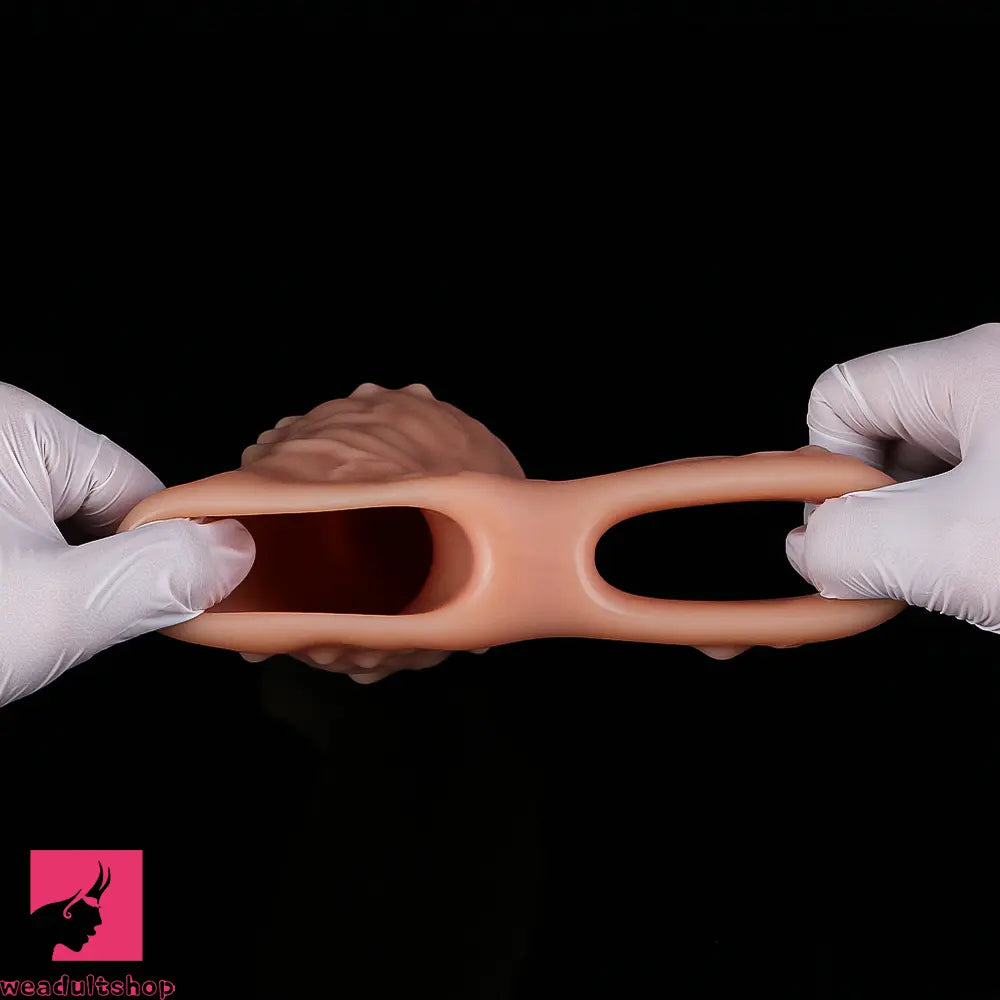 6.7in 7.84in Auto Vibrating Dildo Sleeve Resistant Pulling Reusable Dildo Cover