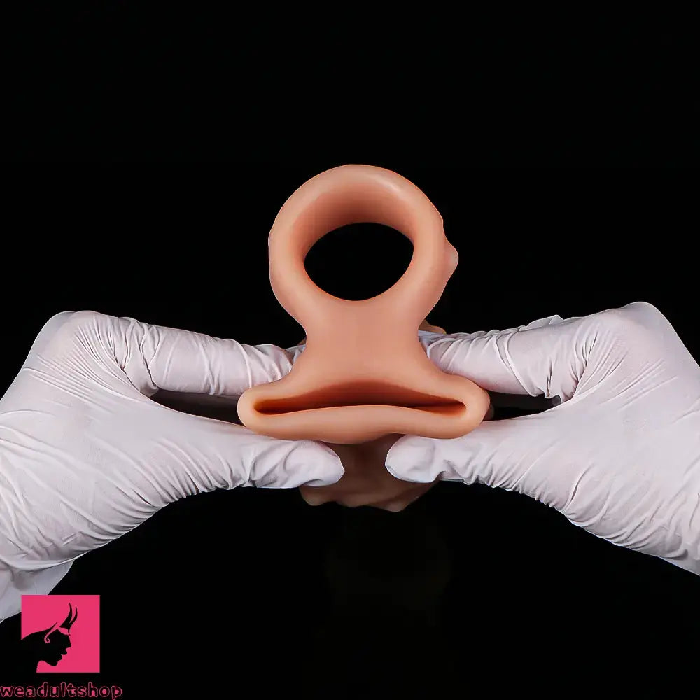 6.7in 7.84in Auto Vibrating Dildo Sleeve Resistant Pulling Reusable Dildo Cover