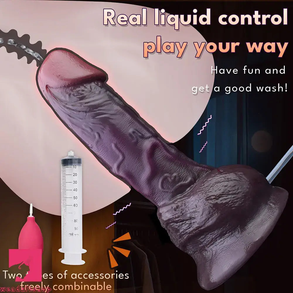 11.77in Dual Density Ejaculating Big Real Dildo Perfect For Hands-Free Play