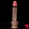10.43in Realistic Big Long Dual Density Soft Dildo With Blue Veins