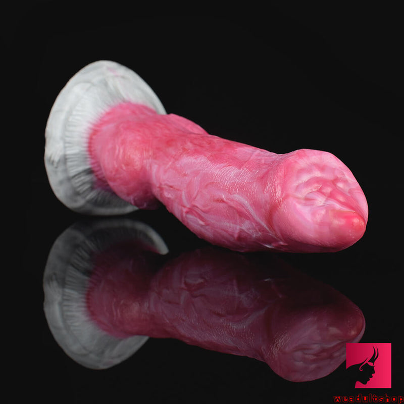7.67in Premium Animal Dog Silicone Dildo Odd Chihuahua Penis