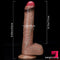 9.05in Dual Density Silicone Soft Real Feeling Uncut Dildo For Women