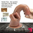 9.05in Realistic Big Finger Dildo Sex Toy For Anal Expansion