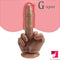 9.05in Realistic Big Finger Dildo Sex Toy For Anal Expansion