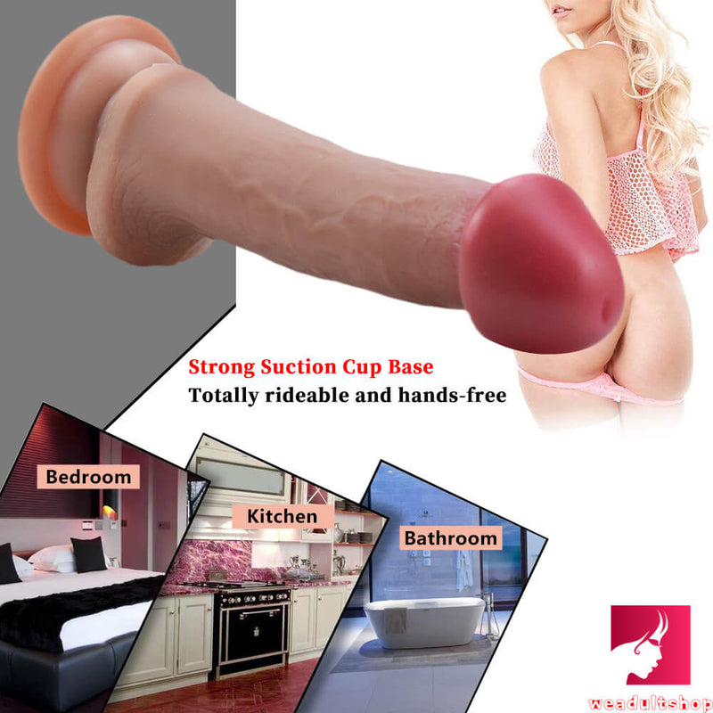 7.08in Soft Silicone Double Layer Dildo Adult Toy For Female Male