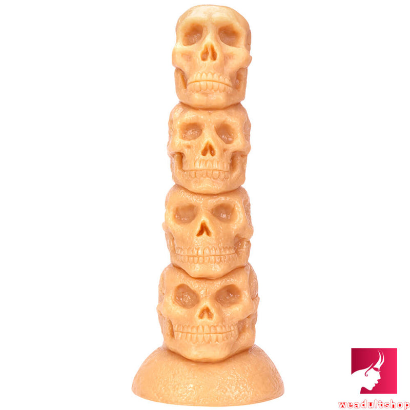 14.37in Realistic Skull Odd Big Thick Dildo For Anal Sex Fucking