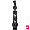 14.56in Skull Fantasy Girl Fuck Big Black Dildo Thick Sex Toy