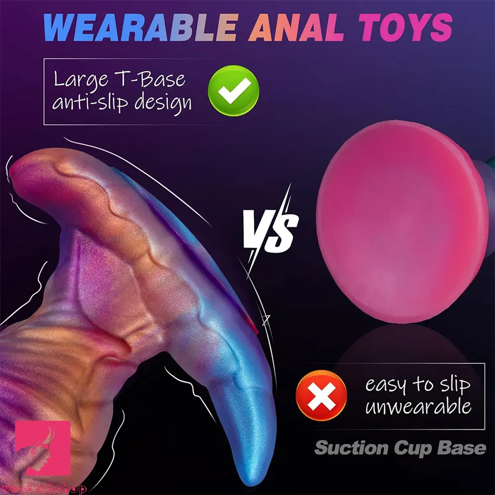 5.5in 6.49in 7.48in Monster Wearable Anal Dildo For G-Spot Love Cock