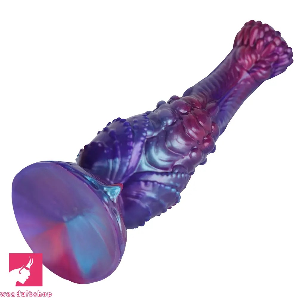 8.85in Fantasy Monster Hierarchical Design Silicone Big Dildo For Feeling
