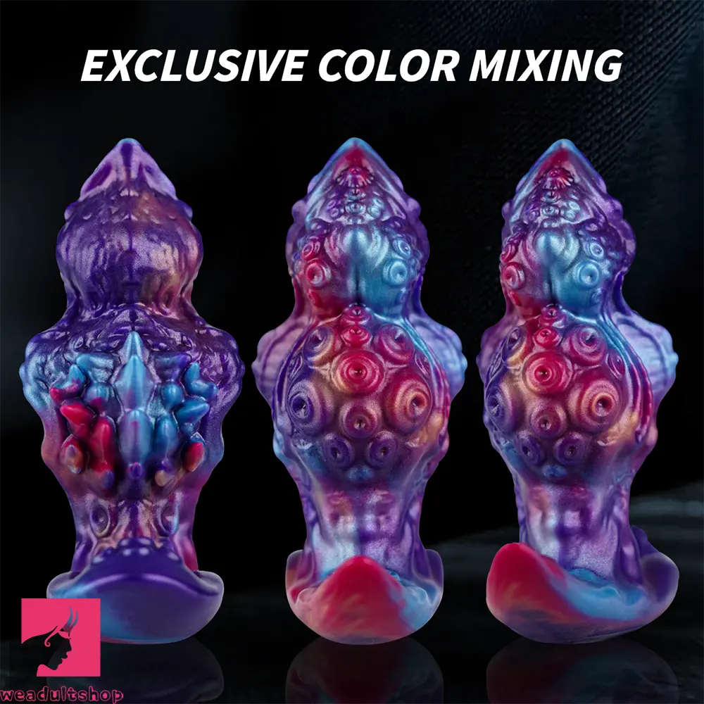 5.9in Fantasy Tentacle Soft Spiked T-shape Base Sharp Head Dildo