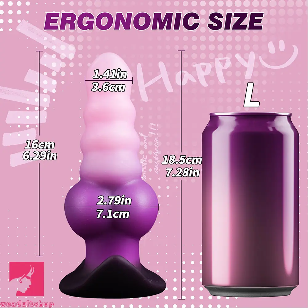 5.3in 6.3in 7.28in Anal Beads Wearable Silicone Dildo For Adult Love Toy