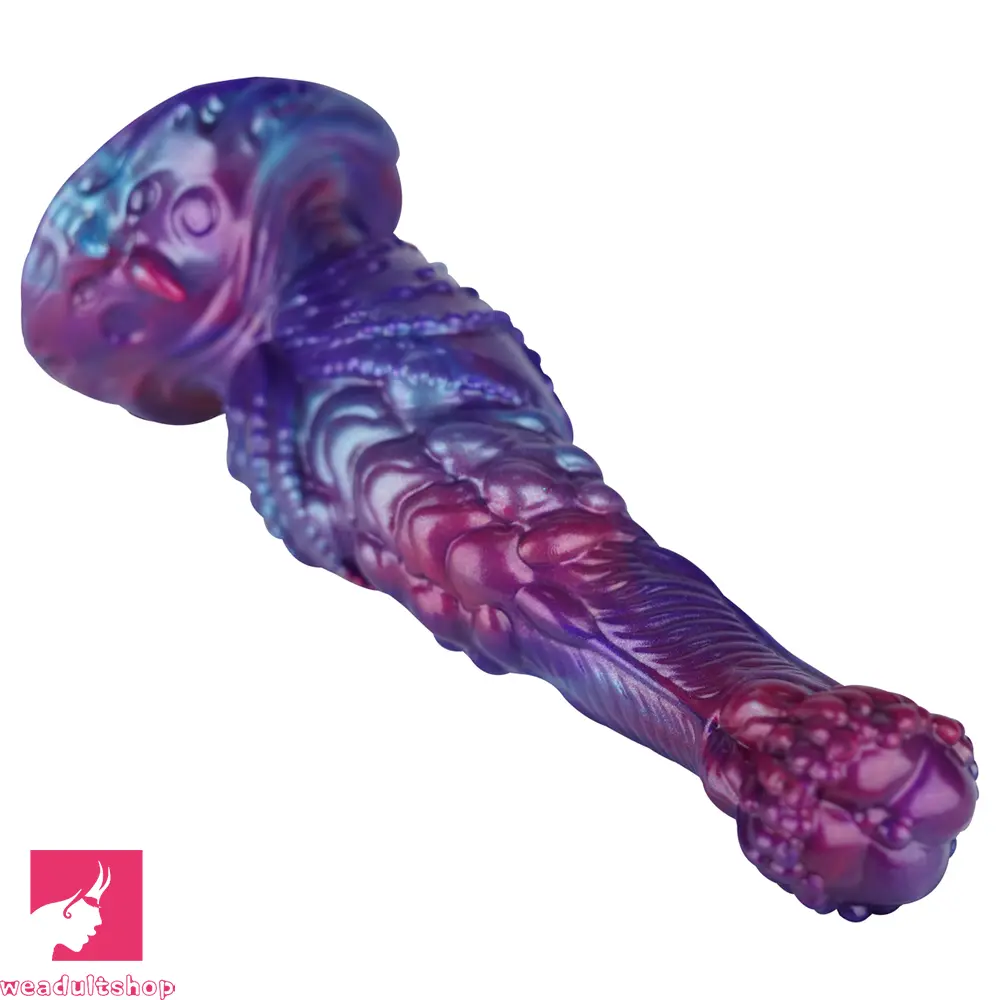 8.85in Fantasy Monster Hierarchical Design Silicone Big Dildo For Feeling
