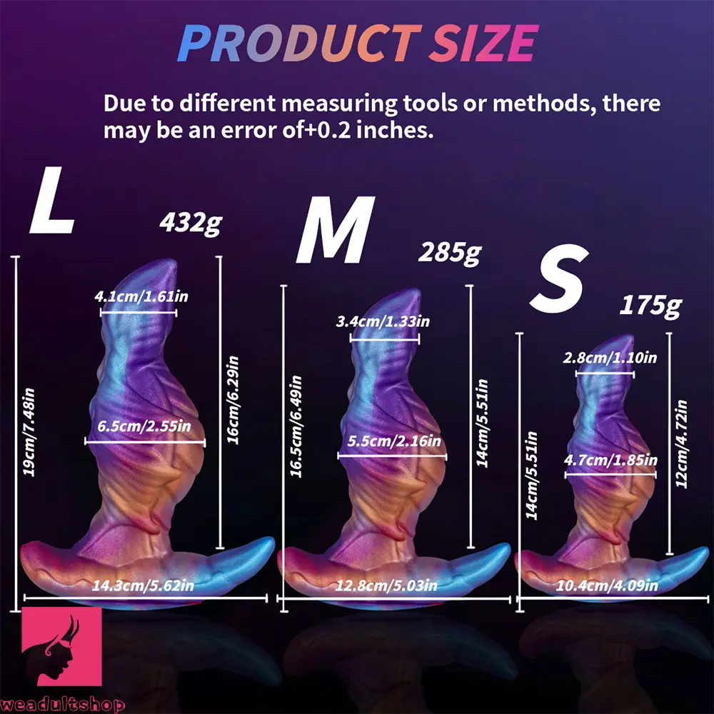 5.5in 6.49in 7.48in Monster Wearable Anal Dildo For G-Spot Love Cock