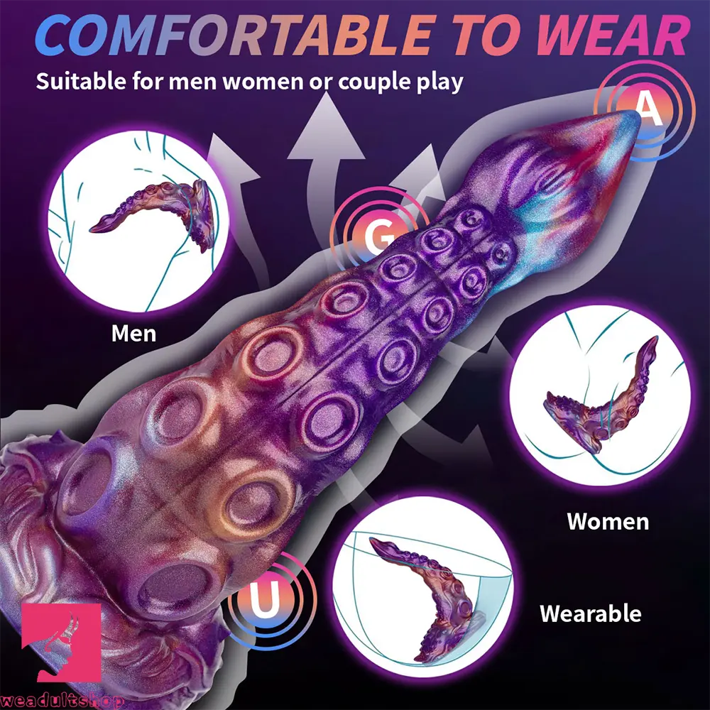 8.46in Monster Tentacle Silicone Soft Dildo Perfect For Beginners Dilator