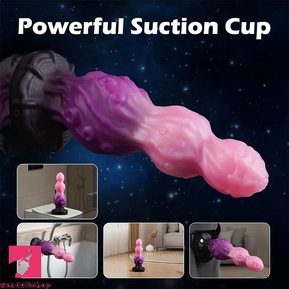 7.87in Tentacle Fantasy Knot Silicone Dildo Couple Intimacy Game Cock