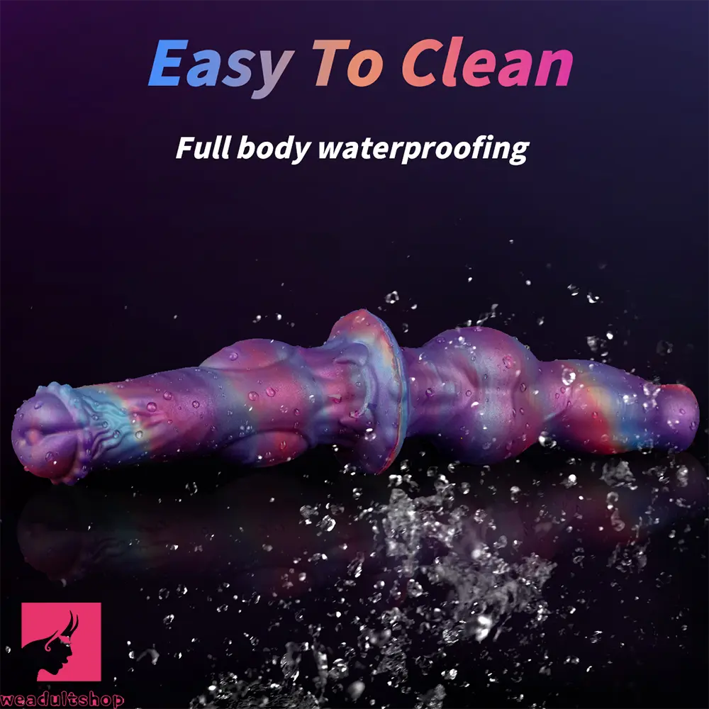 13.77in Dual Sided Horse Dog Knot Silicone Dildo G Spot Stimulator Dildo