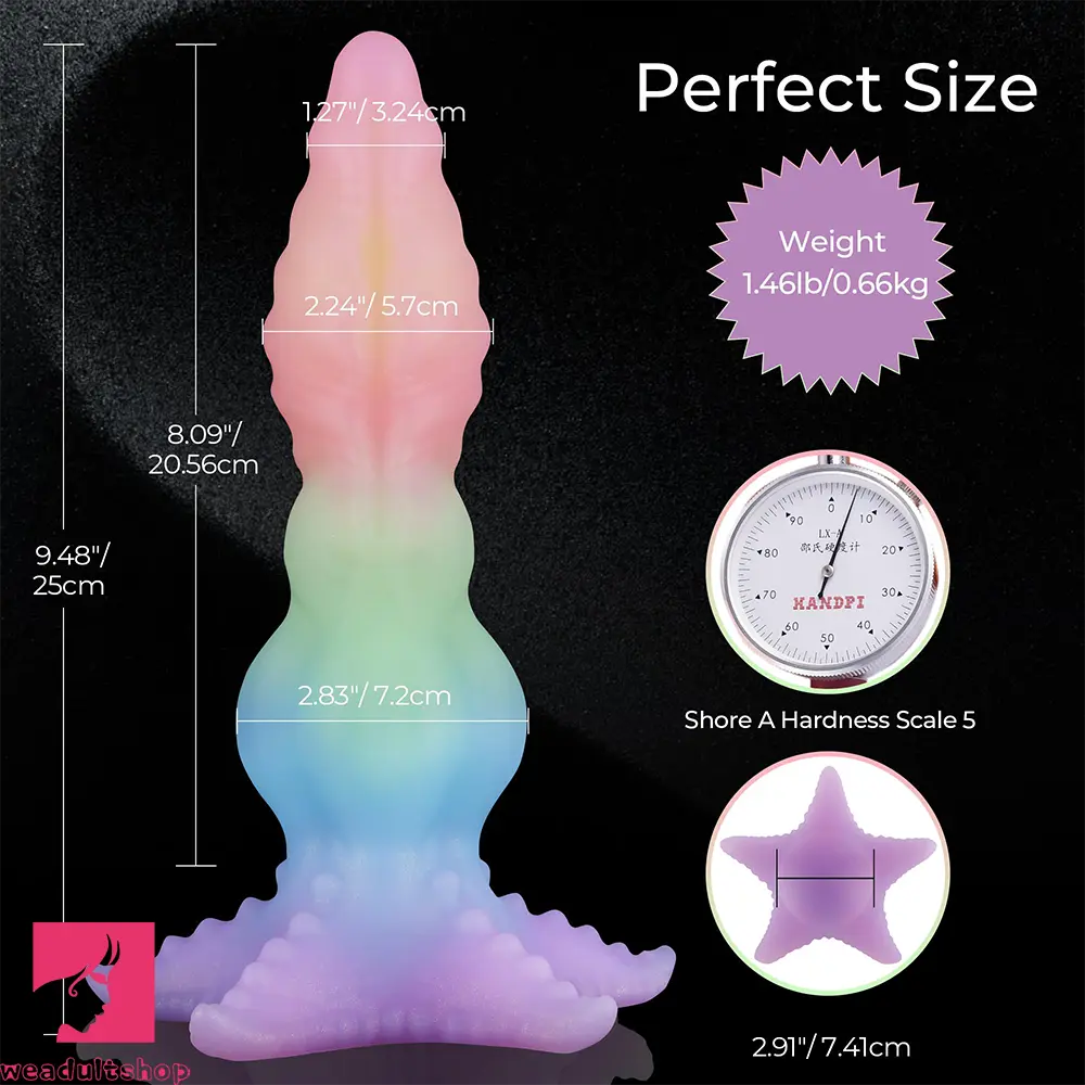 9.65in Monster Big Knot Fantasy Dildo Female Toy With Anal Feeling Adult