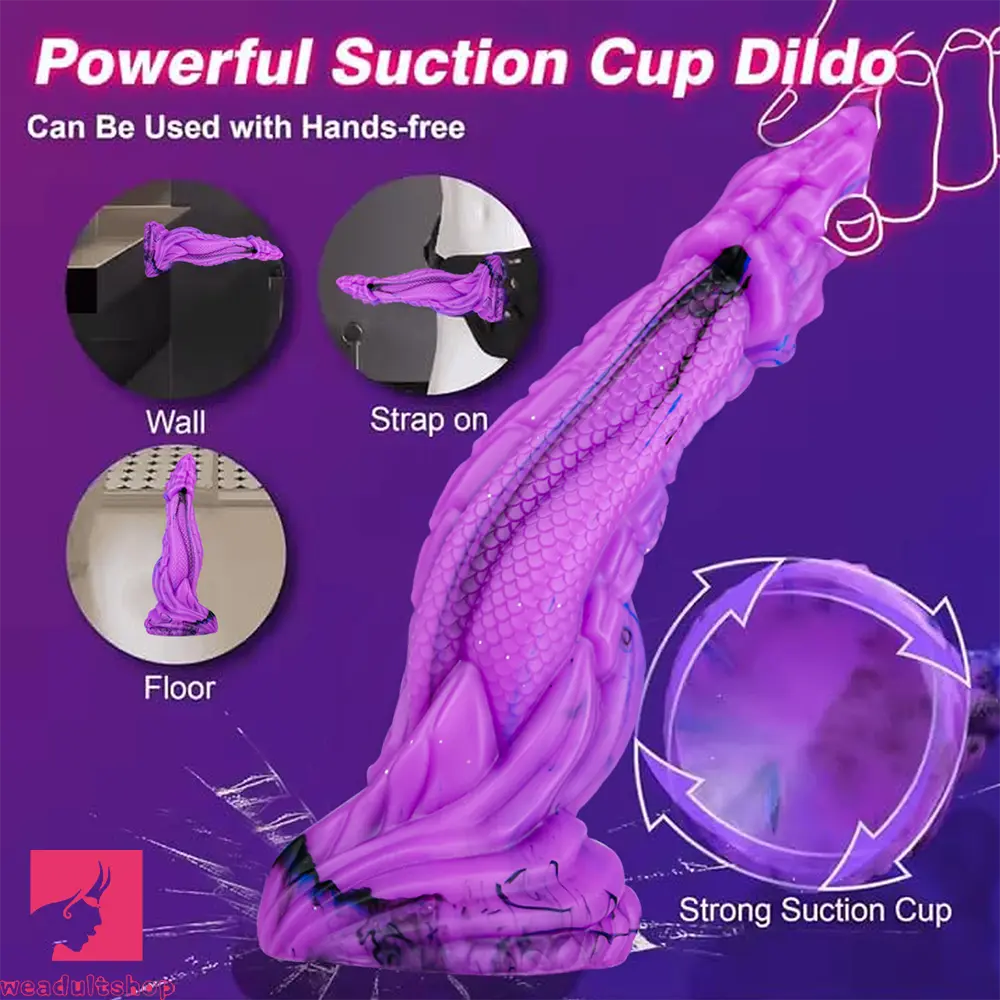8.86in Dragon Creature Big Cock Silicone Dildo Pleasure Cock Love Toy