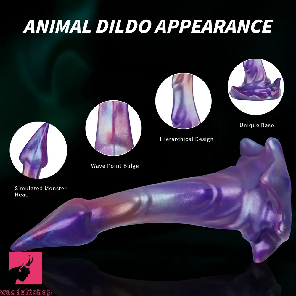 8.26in Monster Big Silicone Dildo Suction Cup Base For Hands-Free Sex