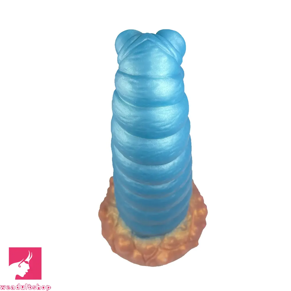 7.87in Tentacle Caterpillar Penis Fantasy Silicone Soft Dildo For Massage