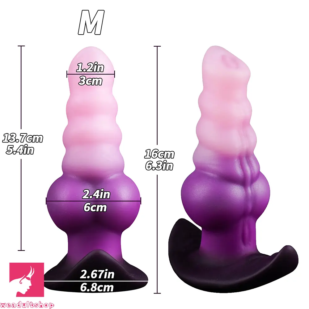 5.3in 6.3in 7.28in Anal Beads Wearable Silicone Dildo For Adult Love Toy