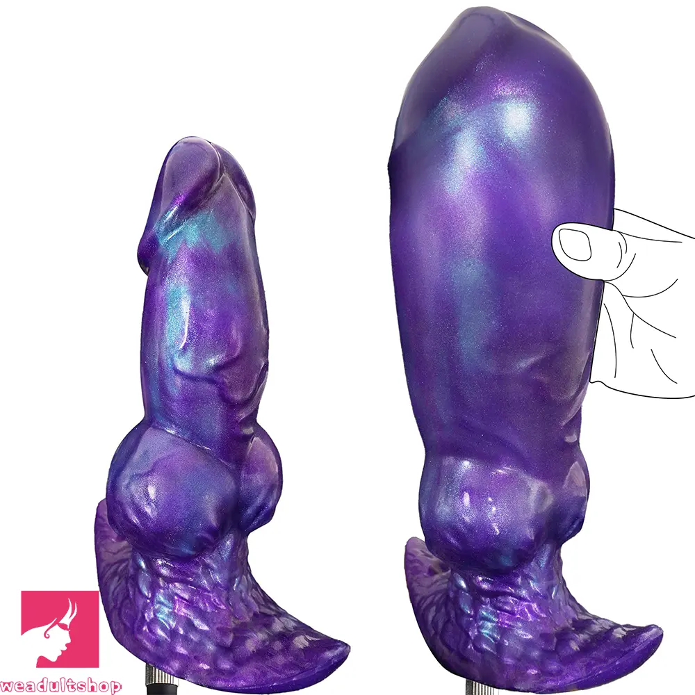 6.29in Inflatable Dog Knot Silicone Dildo Hands-free Play Adult Feel Cock