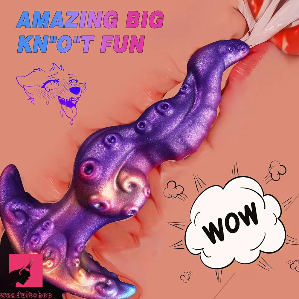 7.1in Tentacle Fantasy Odd Knot Soft Dildo Adult Sex Toy For Masturbation
