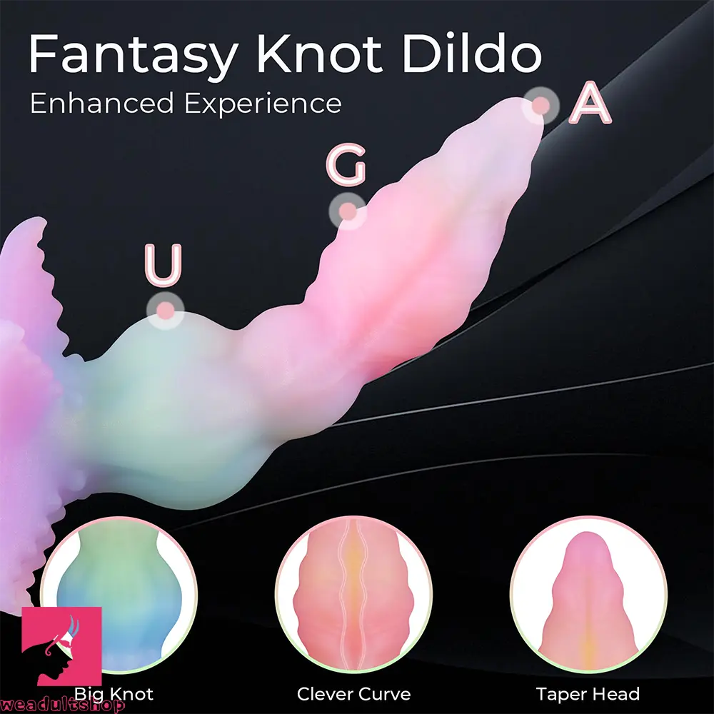 9.65in Monster Big Knot Fantasy Dildo Female Toy With Anal Feeling Adult