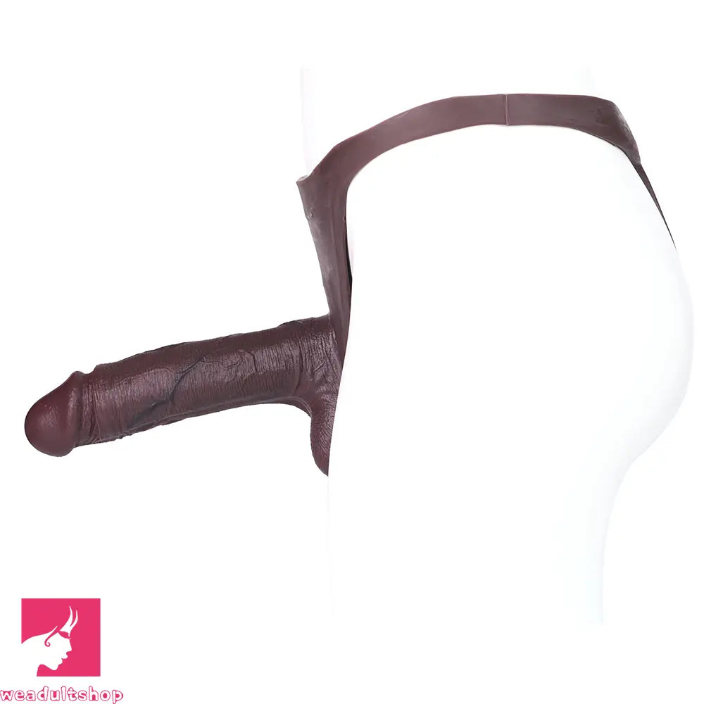 8.27in Realistic Male Penis Silicone Hollow Strap on Dildo Panty For Love