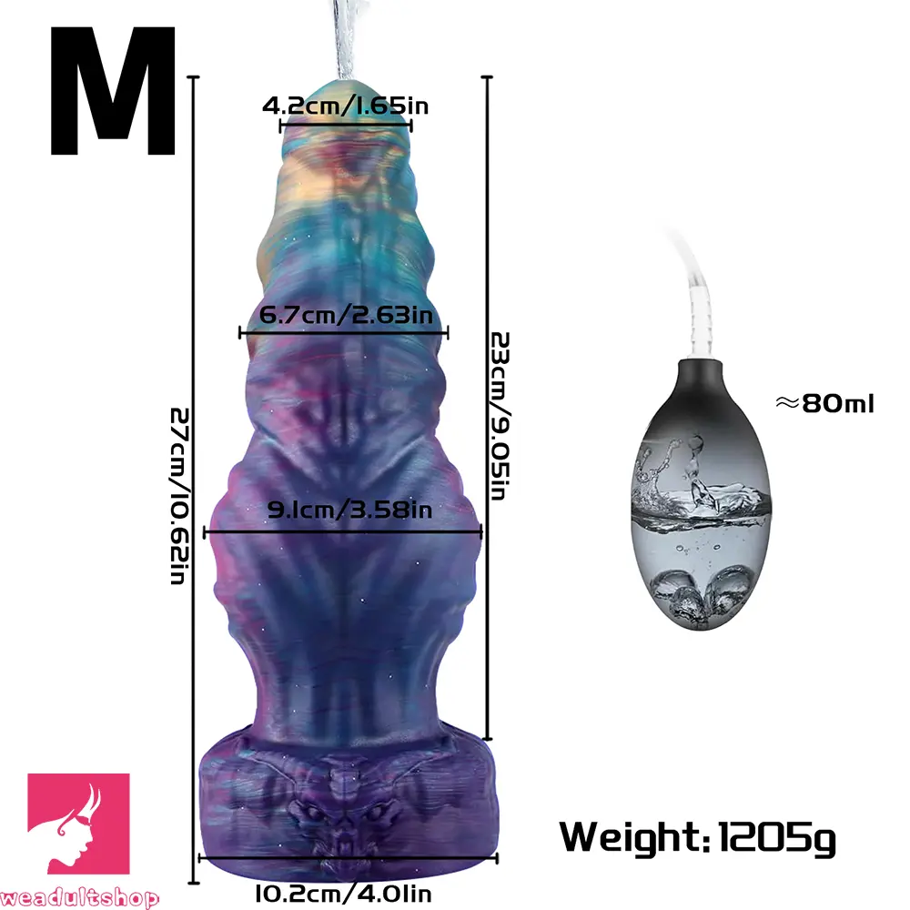 8.26in 10.62in 12.99in Monster Knotted Silicone Big Soft Cumming Dildo