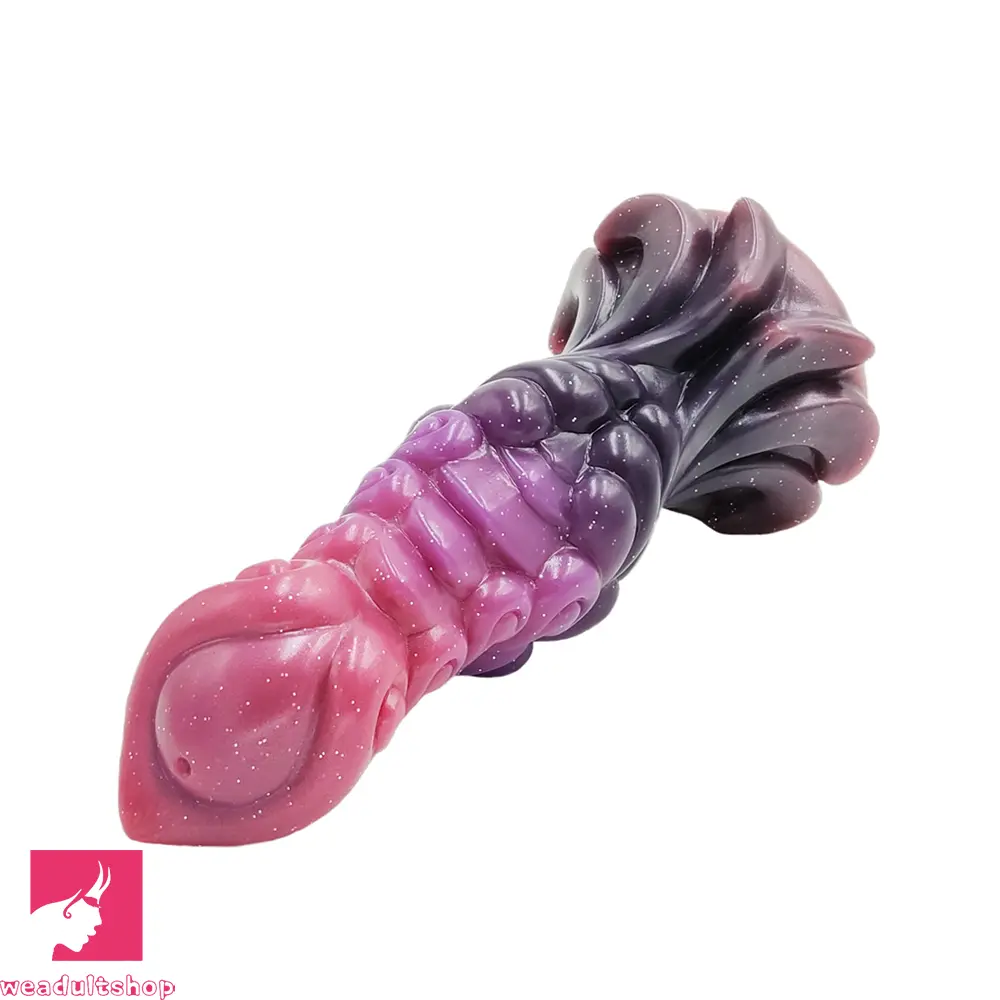 7.87in Monster Knot Luminous Dildo With Ribs Adult Sex Masturbator